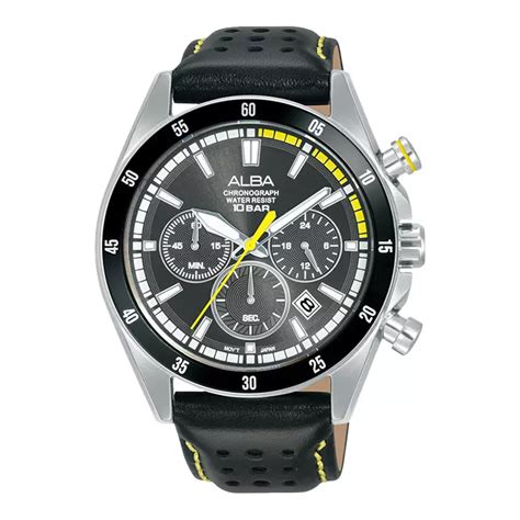 Jual Alba Jam Tangan Pria Alba Active AT3J33X1 Men Chronograph Dark