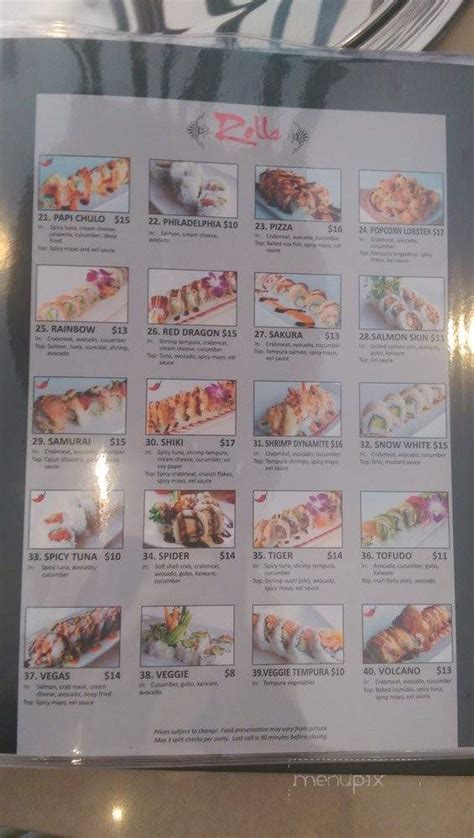 Shiki Sushi Redlands Menu In Redlands Ca Order Delivery And Reviews