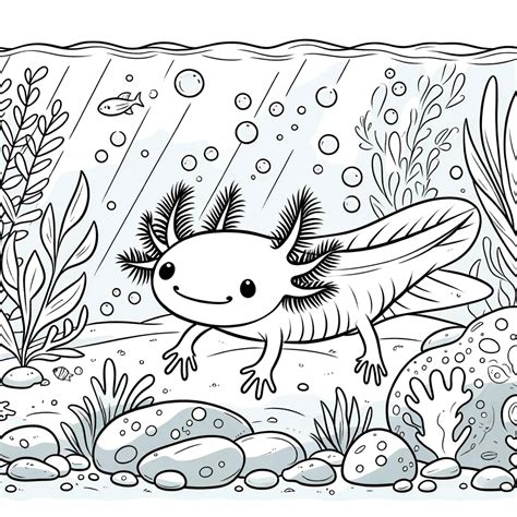 Disegni Axolotl Semplici Da Colorare E Stampare Pdf A