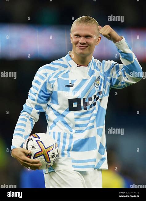 Manchester City S Erling Haaland Reacts After The English Premier