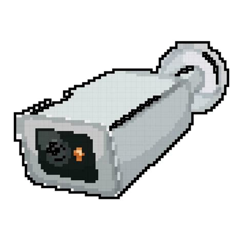 system security camera cctv game pixel art vector illustration 23873619 ...