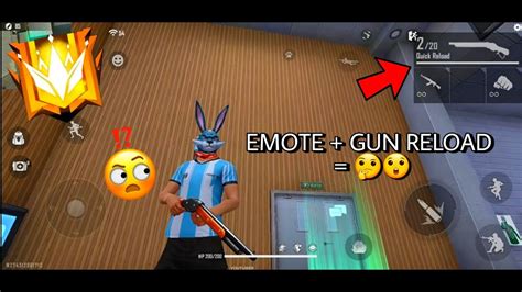 Emote Gun Reload 🤔😲 Ak47 M1887 Ump Garena Free Fire Viral Youtube