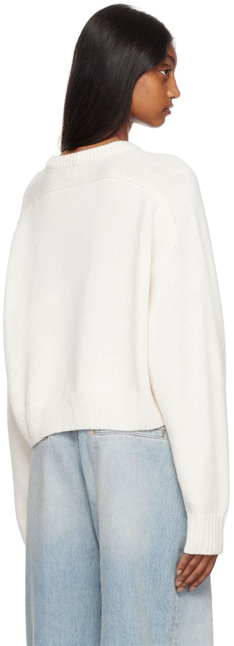 Loulou Studio Off White Bruzzi Sweater Loulou Studio