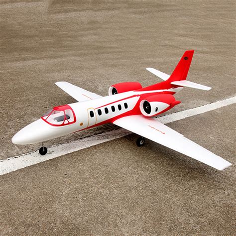 Dynam Cessna 550 Turbo Jet Red Twin 4s 64mm Edf V2 1180mm Wingspan Epo