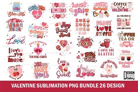 Valentine Sublimation PNG Bundle Bundle Creative Fabrica