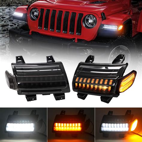 Buy Cowone Smoked Jl Led Fender Light Side Marker Lights Compitable