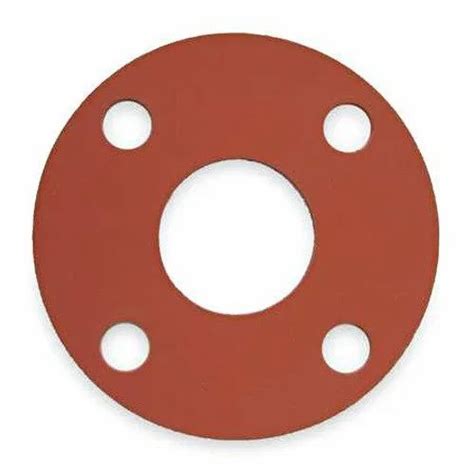 Red Natural Rubber Mm Flange Rubber Gaskets Shape Round At Rs