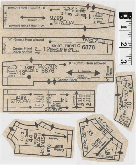 S Mccalls Barbie Size Sewing Pattern Number Barbie Doll