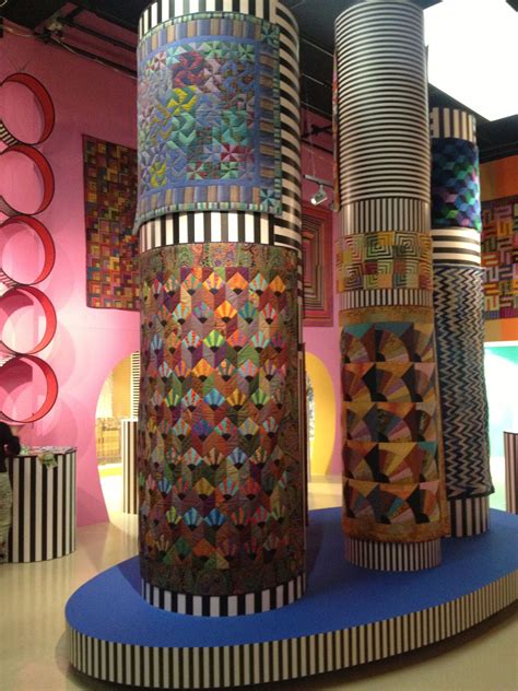 Columns Wrapped With Quilts And Knits Kaffe Fassett Fabric Kaffe Fassett Beautiful Quilts