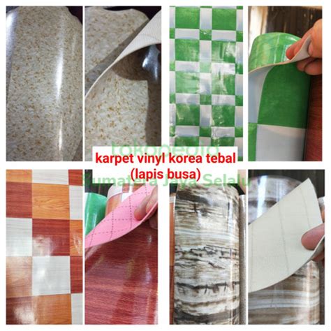 Jual Karpet Lantai Vinyl Tebal Korea Busa Sponge Flooring Lebar 2m