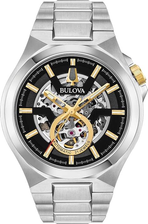 Bulova Men S Stainless Steel Automatic Skeleton Watch Online