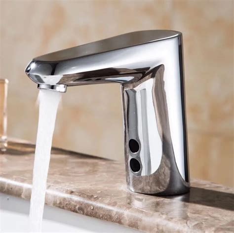 New Style Touch Free Hygienic Water Saving Chrome Automatic Electronic Sensor Tap Infrared