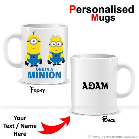 DESPICABLE ME Minions Cartoon Character Printed Personalised Mug