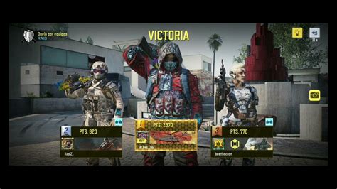 CALL OF DUTY MOBILE DUELO POR EQUIPOS GAMEPLAY 2 ANDROID YouTube