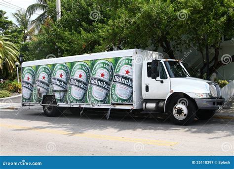 Heineken Beer Delivery Truck Editorial Photography Image 25118397