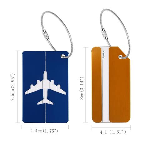 6 Pcs Étiquette Bagage ZoomSky Etiquettes Avion Accessoire Voyage En