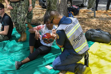 Dvids Images Federal Fire Department Evaluates Simulated Mass Casualty Injuries [image 3 Of 8]