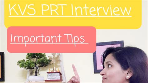 Kvs Prt Interview Related Important Tips Part Complete Youtube