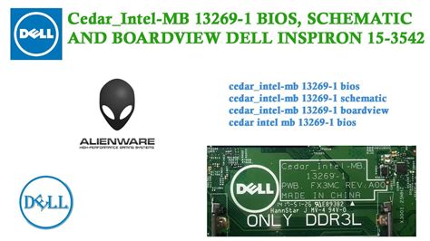 Cedar Intel Mb Bios Schematic And Boardview Dell Inspiron