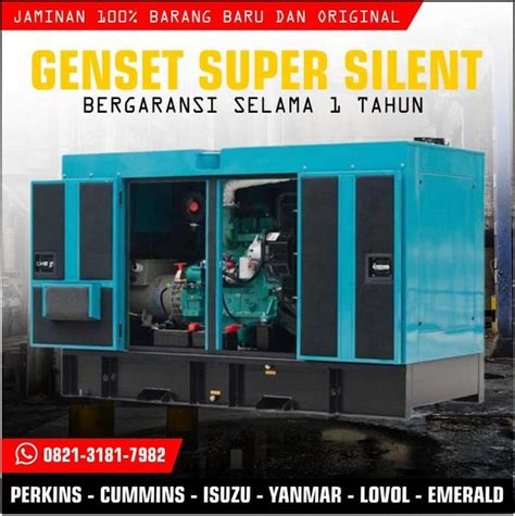 Jual Termurah Genset Yanmar 50 Kva Silet Type GENSET 50 KVA Di Lapak