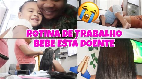 VLOG ROTINA DE TRABALHO meu bebê está doente festa e mais Laís Berto