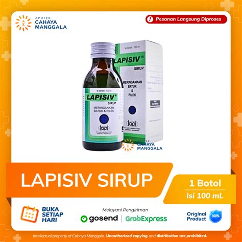 Jual Lapisiv Sirup Botol 100 Ml Shopee Indonesia