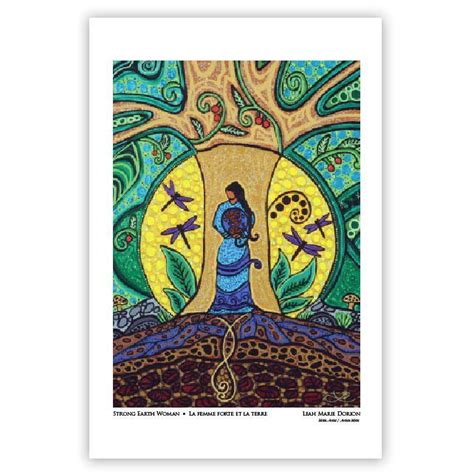 Leah Dorion Strong Earth Woman Art Card North Of 50 First Nations