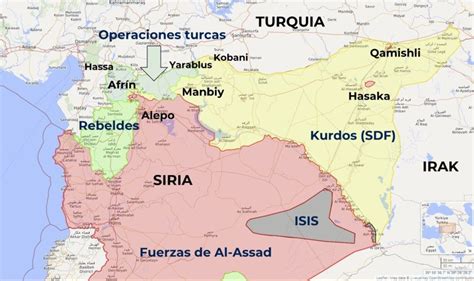 Mapa Siria 17 De Diciembre Sdf Federico Gaon