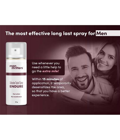 Buy Man Matters Endure Long Last Sexual Delay Spray For Men 20g No