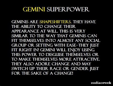 Gemini Superpower Gemini The Twins Pinterest Gemini Zodiac