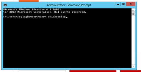 Configuring Windows Remote Management Winrm Using Winrm Quickconfig