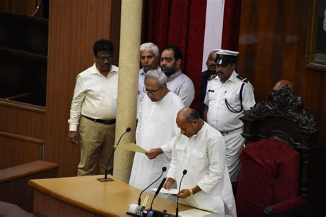 First Session Of New Odisha Assembly Begins Mlas Including Cm Take