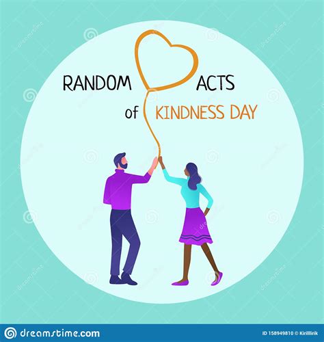 Random Acts of Kindness Day Emblem Isolated Vector Illustration. World ...