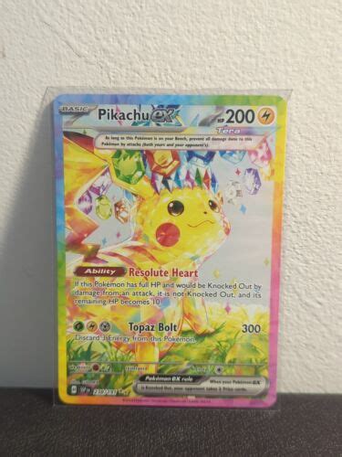 Pikachu Ex Surging Sparks 238191 Sir Special Illustration Rare Pack