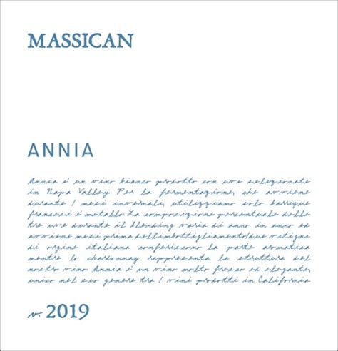 Massican 2020 Annia White Napa Valley Rating And Review Wine Enthusiast