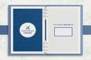 Maintenance Logbook Printable Template Graphic By Jundi Creative