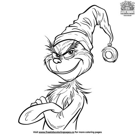 Animated Grinch Coloring Page