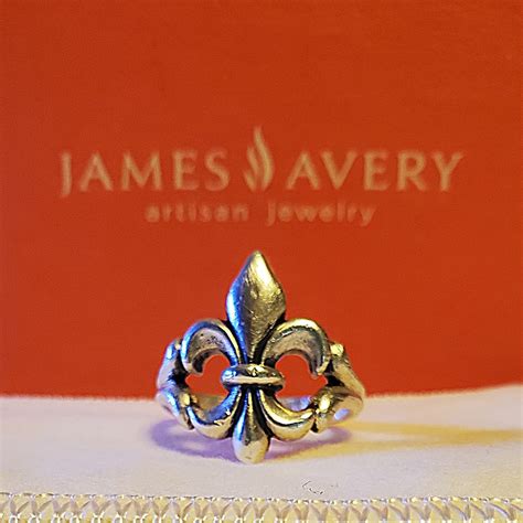 James Avery Retired Fleur De Lis Ring Size Gem