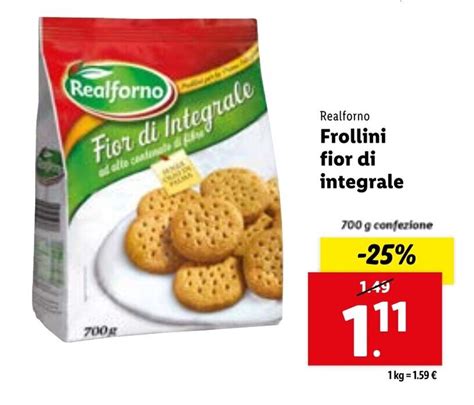 Offerta Realforno Frollini Fior Di Integrale 700g Di Lidl