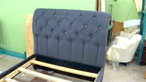 HOW TO UPHOLSTER A TUFTED HEADBOARD WITH RAILS DIY ALO Upholstery