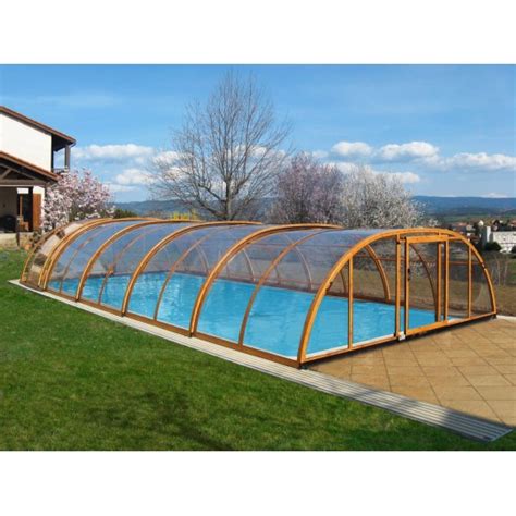 Abri Piscine Semi Haut Design T Lesco Full Vision