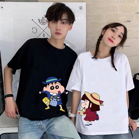 Jual Mystique Id Baju Kaos Couple Shinchan T Shirt Lucu Dan Aesthetic