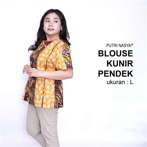 Promo Blouse Batik Big Size Ld 140 Wanita Atasan Batik Jumbo L Xl 2l 3l