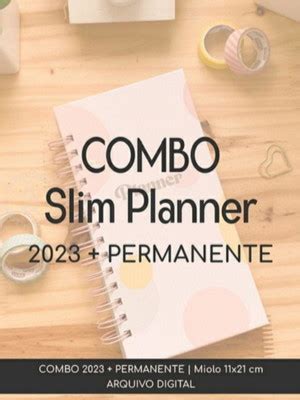 Arquivo Digital Combo Slim Planner 2023 Perman Ref 2361 Compre