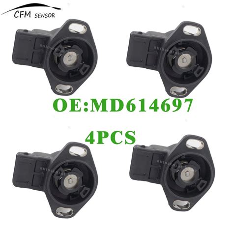 4pcs New Throttle Position Sensor TPS MD614697 For Eagle Summt