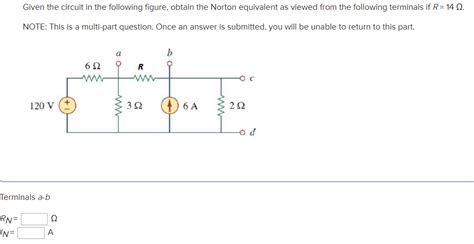 Solved Given The Circuit In The Following Figure Obtain The Chegg