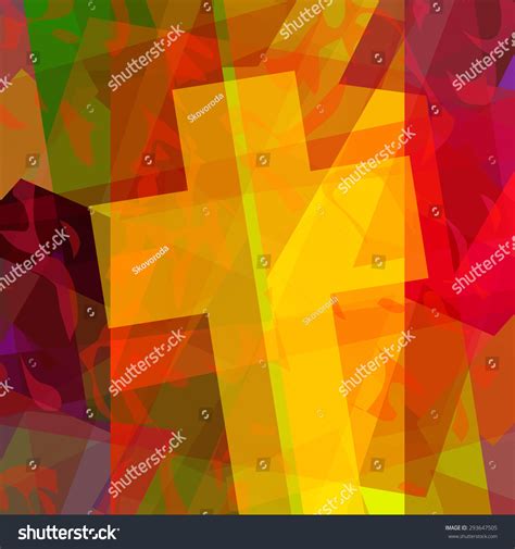 Abstract Christian Cross Background Stock Illustration 293647505