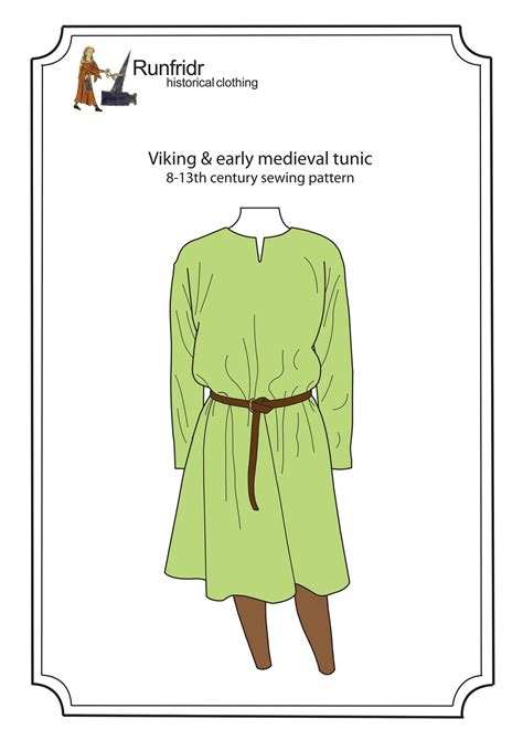 Digital Viking Tunic Sewing Pattern Etsy Canada