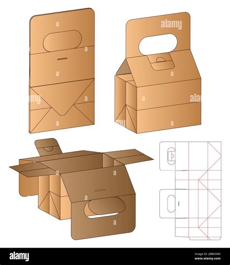 Box Packaging Die Cut Template Design 3d Mock Up Stock Vector Image And Art Alamy