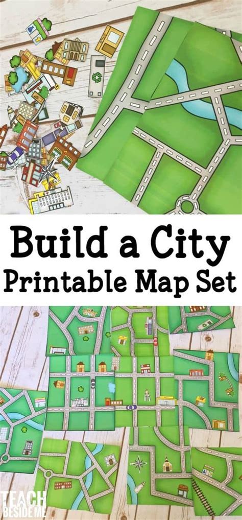 FREE Printable Build a City Map Set